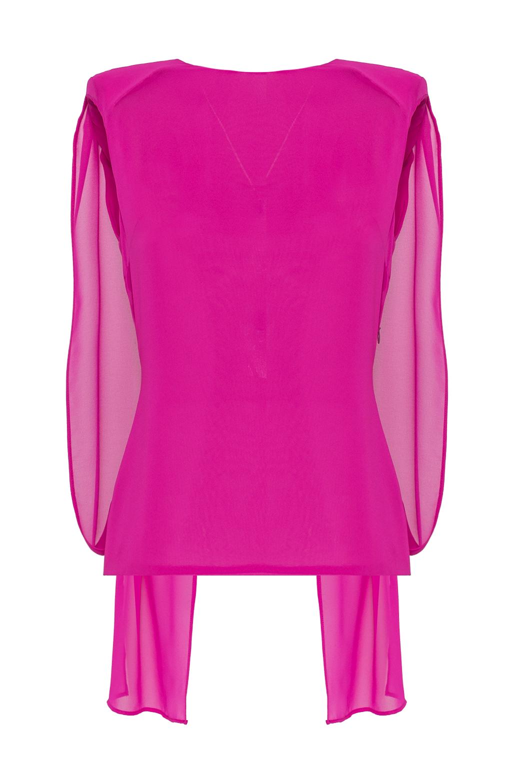 Blusa smanicata in georgette - Monique Garçonne