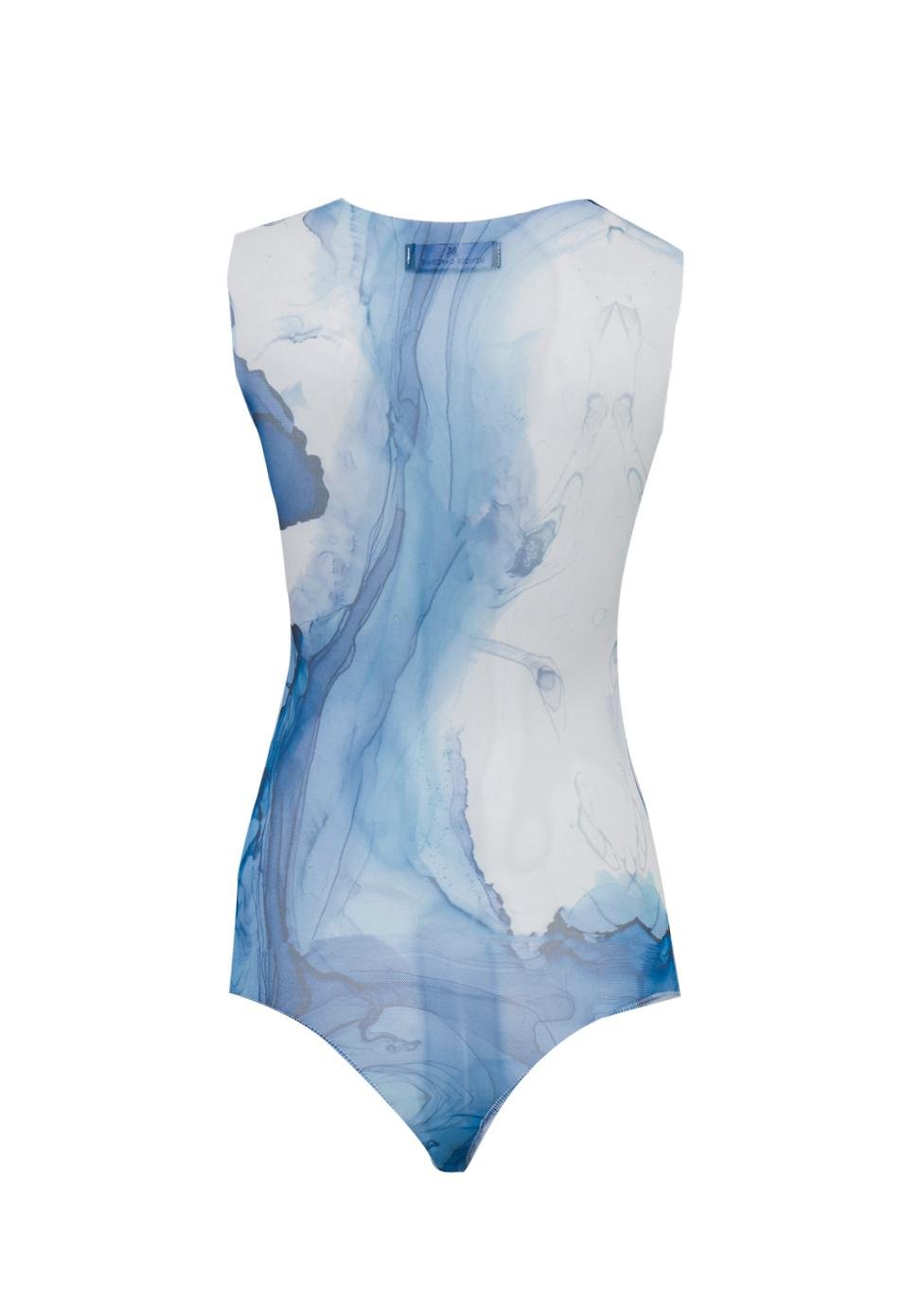 Body in microrete elastica stampata - Monique Garçonne