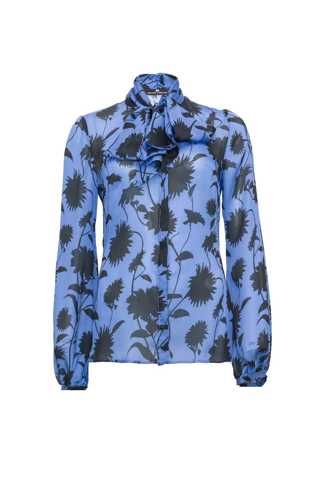 Camicia in chiffon stampato - Monique Garçonne