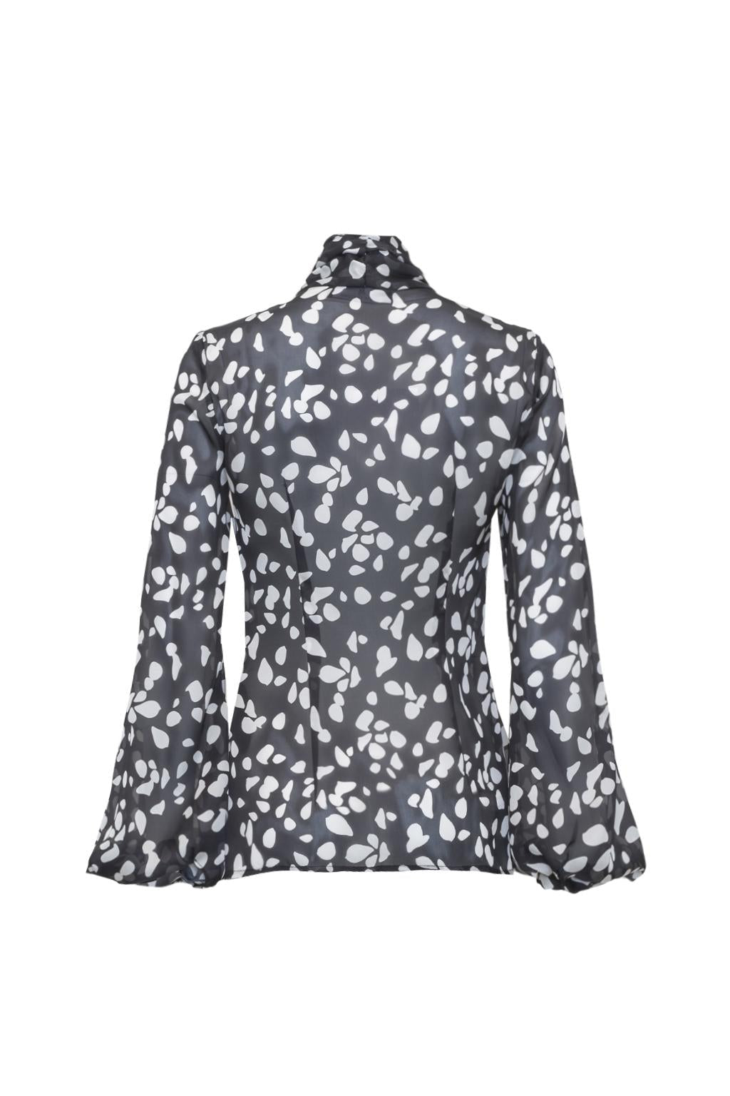 Camicia in chiffon stampato - Monique Garçonne