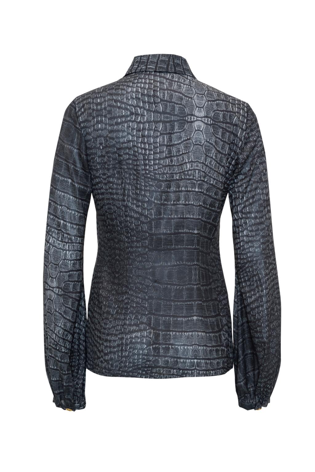 Camicia in doppia georgette stampata - Monique Garçonne