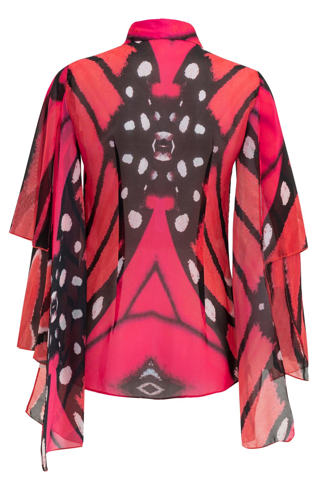 Camicia in georgette stampata - Monique Garçonne