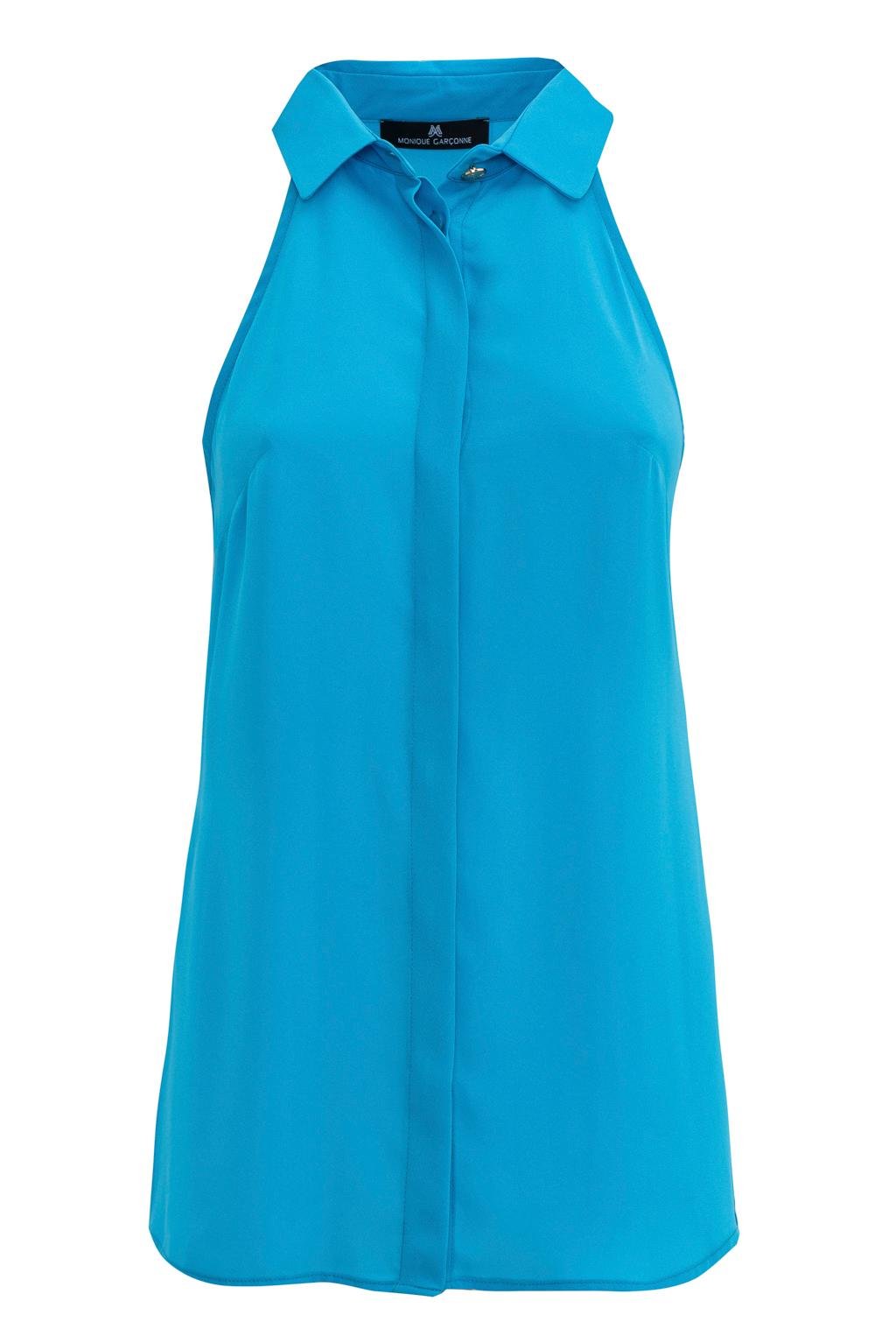 Camicia smanicata in georgette - Monique Garçonne