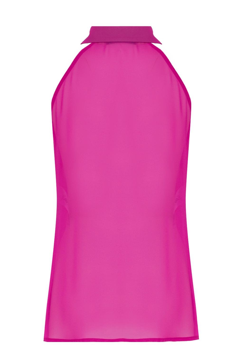 Camicia smanicata in georgette - Monique Garçonne