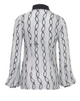 Camicia stampata in raso di viscosa - Monique Garçonne