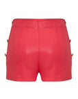 Shorts  in poliviscosa con placcatura trasparente