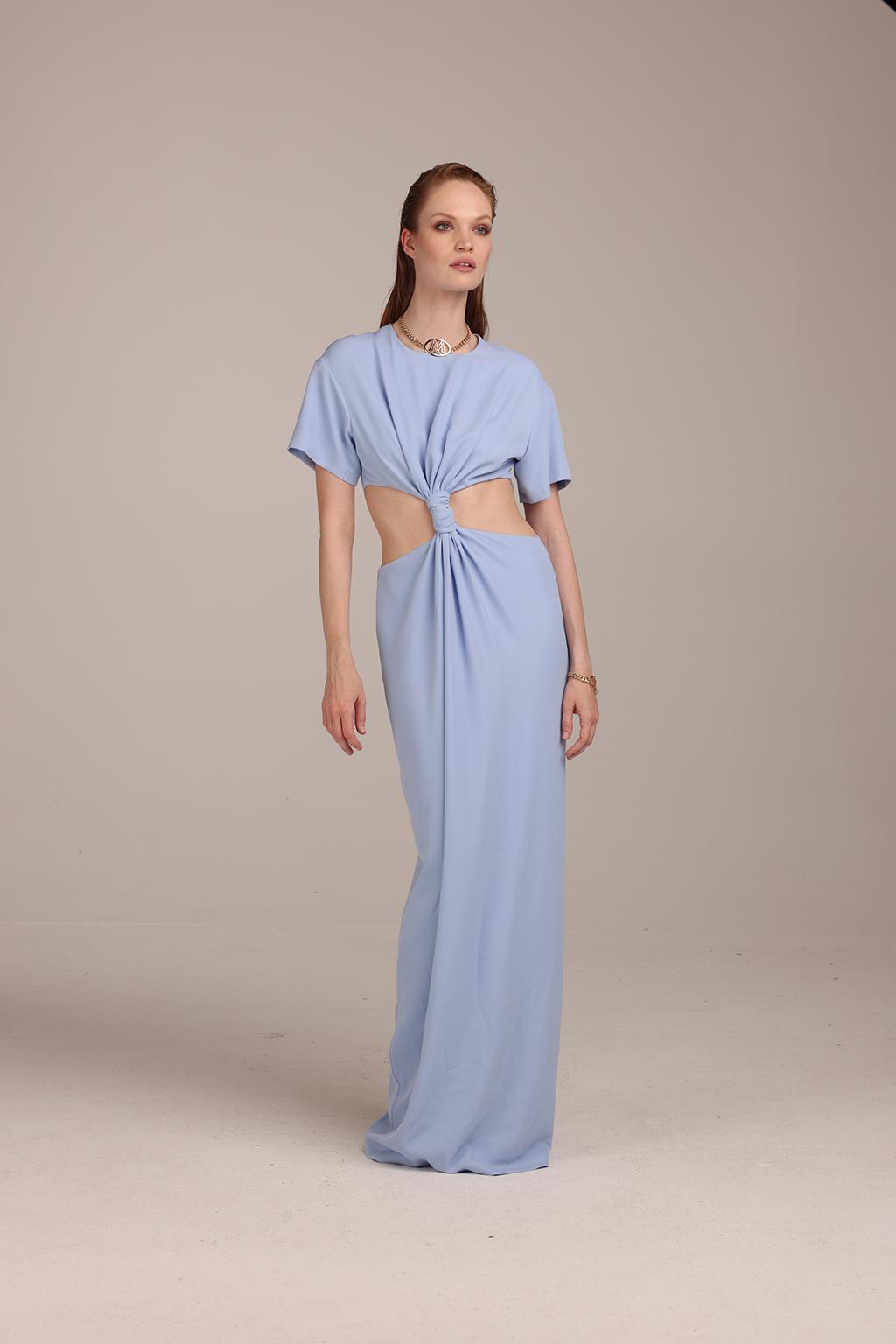 Abito in fluido crepe