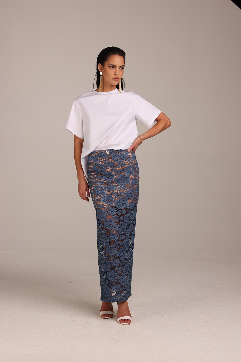 Blusa in Popeline di Cotone