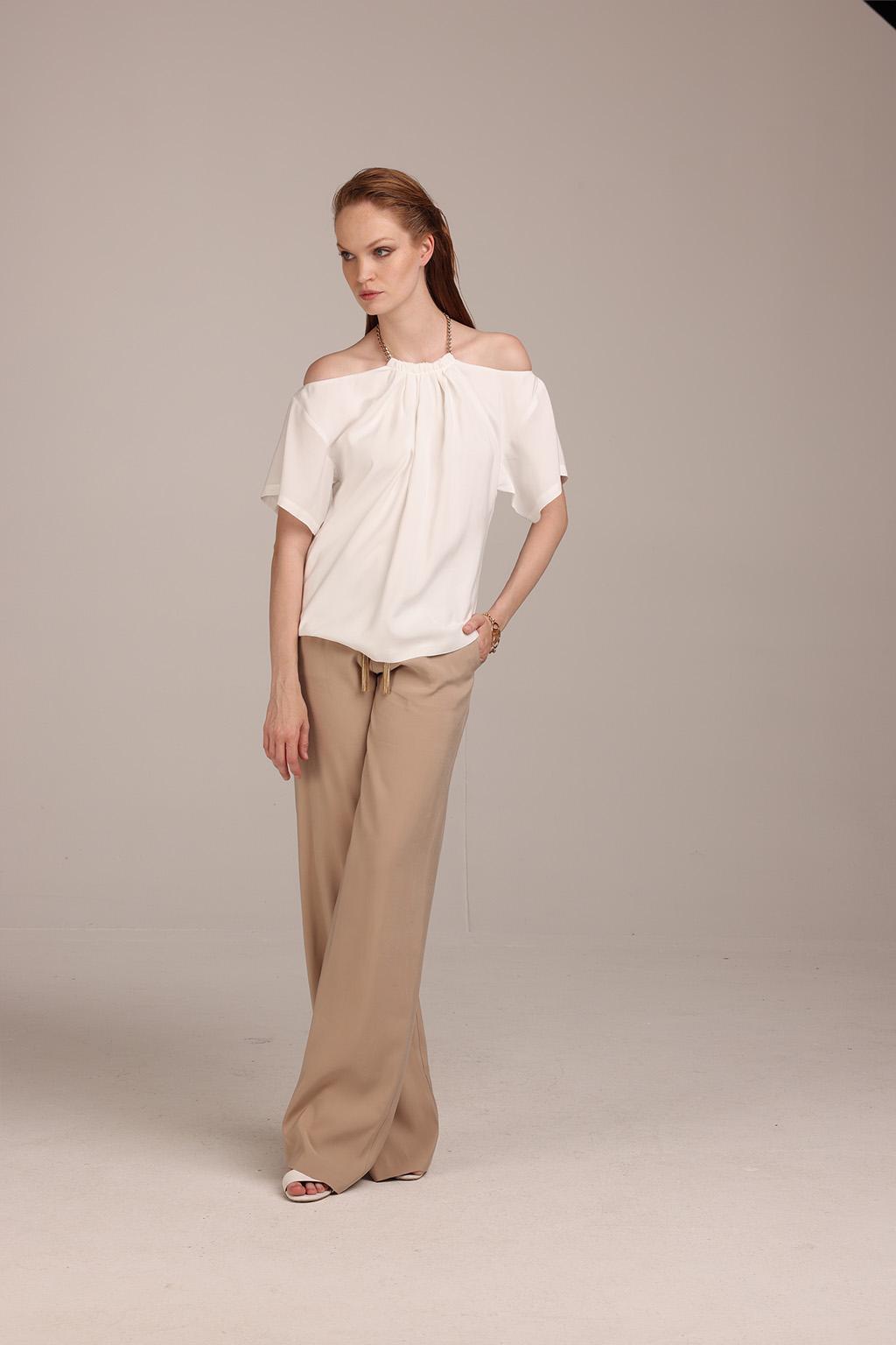 Blusa in cupro