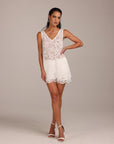 Top in pizzo di cotone