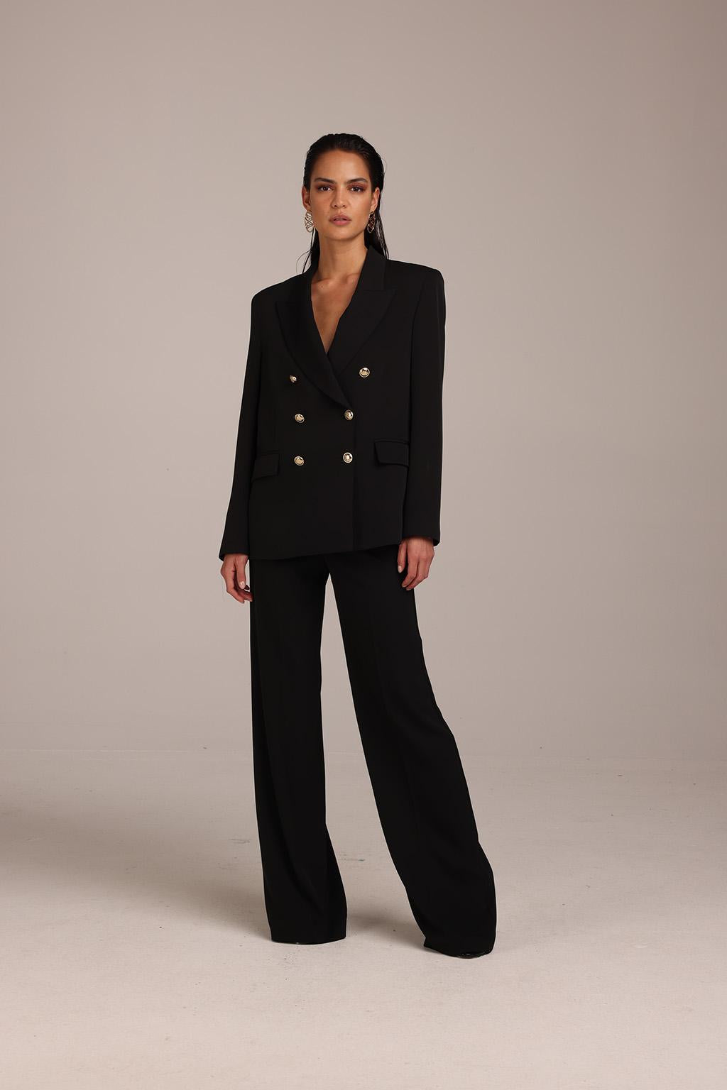 Giacca in fluido crepe