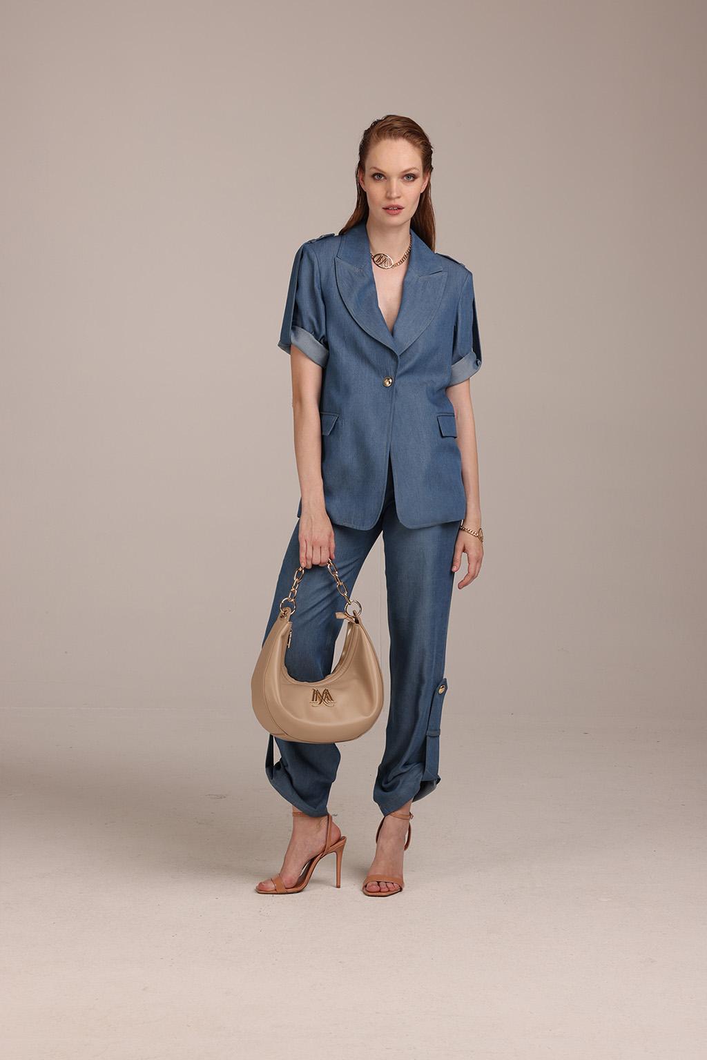 Pantalone in chambray