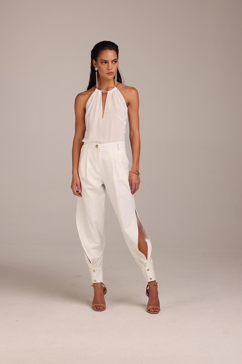 Pantalone in cotone tecnico