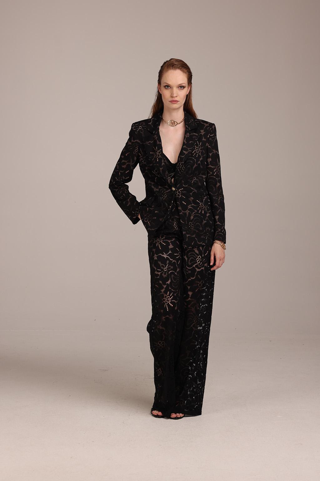 Pantalone in pizzo di cotone