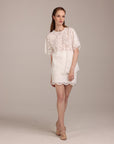 Blusa in pizzo di cotone