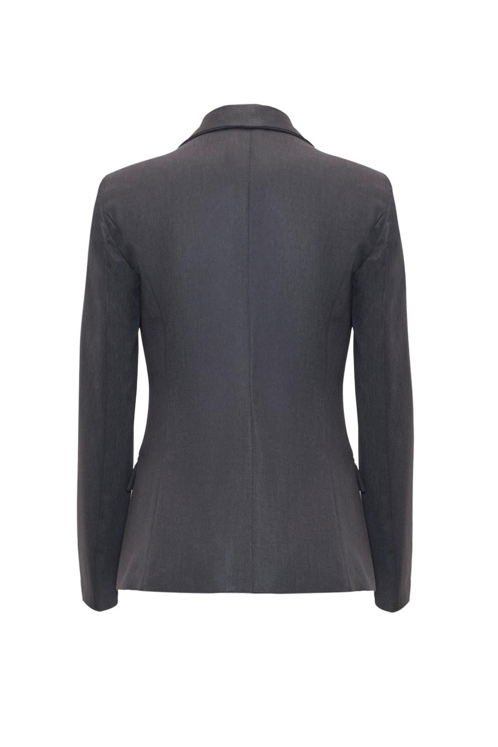 Giacca slim in poliviscosa Laminata - Monique Garçonne