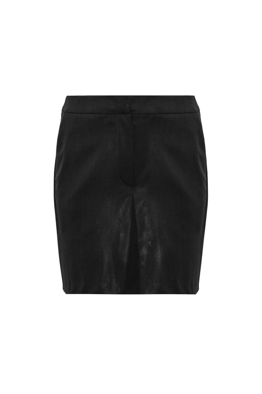 Gonna in poliviscosa laminata - Monique Garçonne