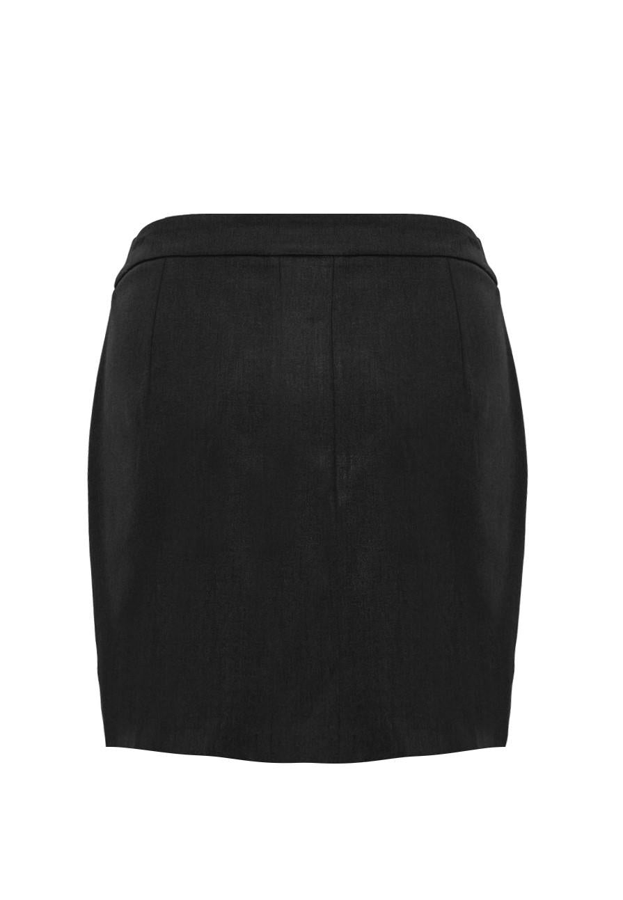 Gonna in poliviscosa laminata - Monique Garçonne