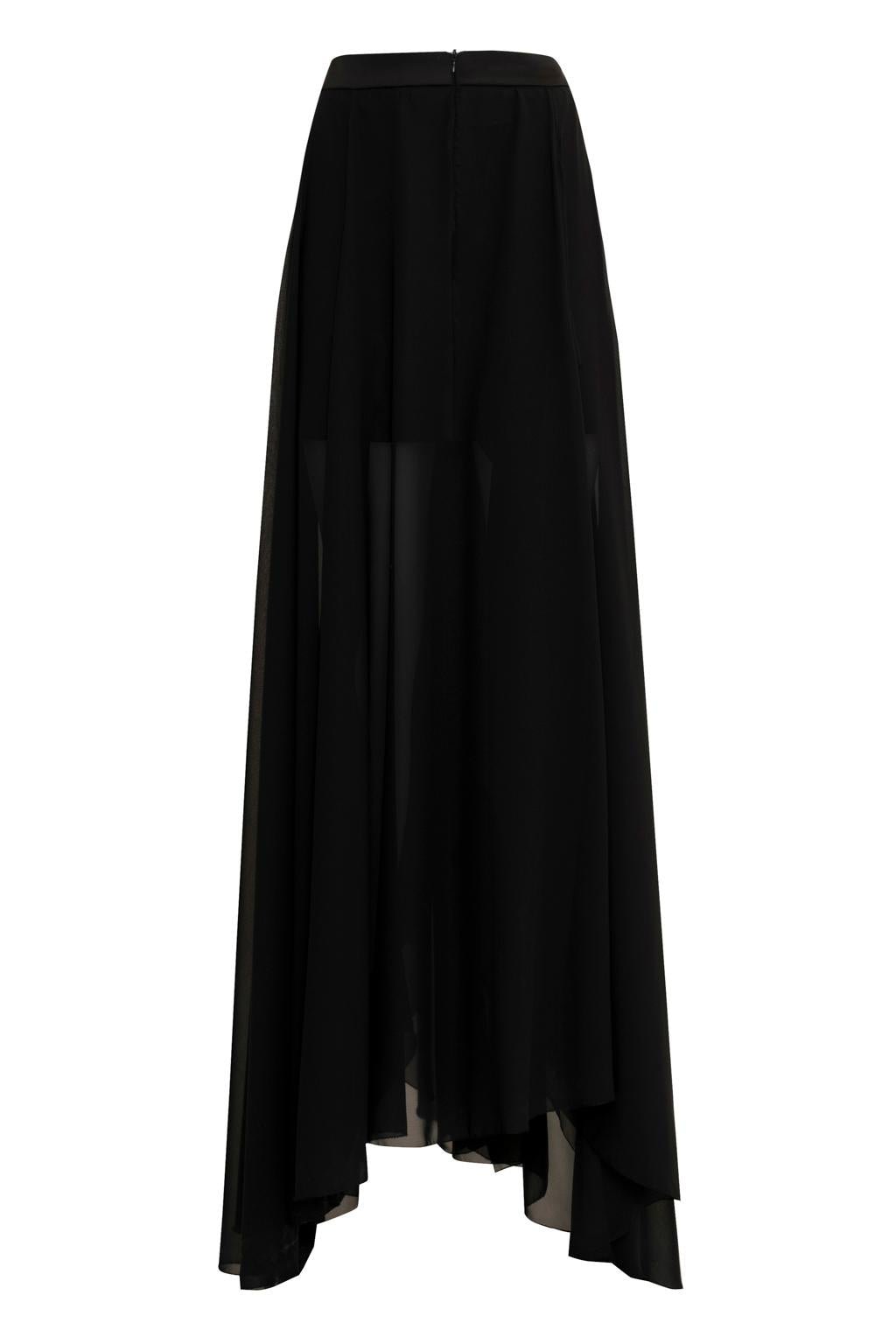 Gonna lunga in georgette - Monique Garçonne