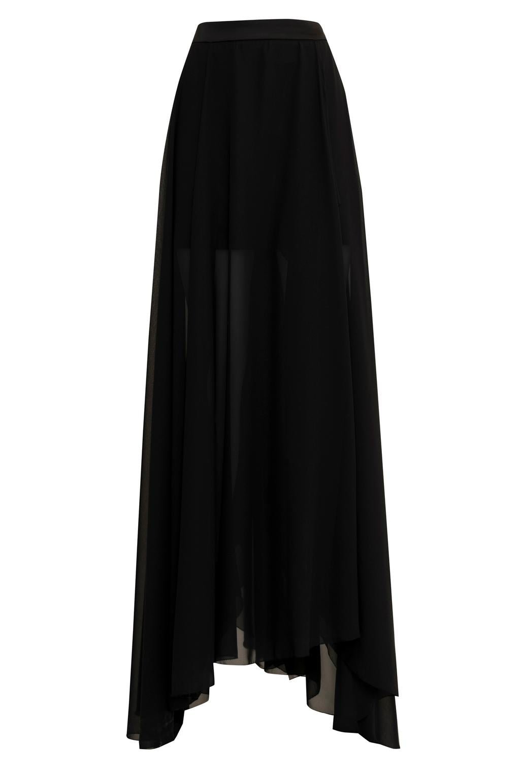 Gonna lunga in georgette - Monique Garçonne