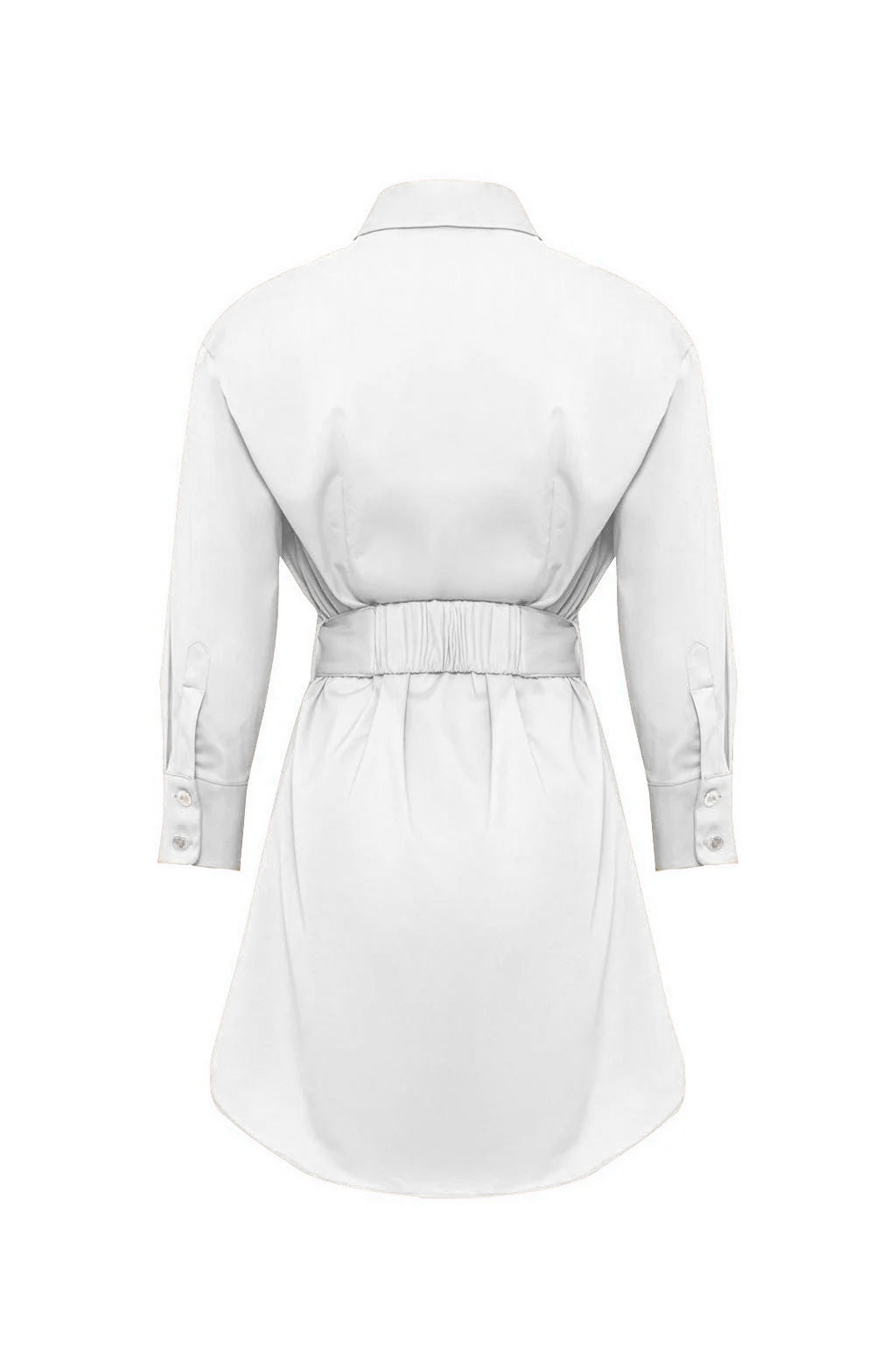 Minidress chemisier con dettaglio fiore in rilievo laterale (PROPOSTA)