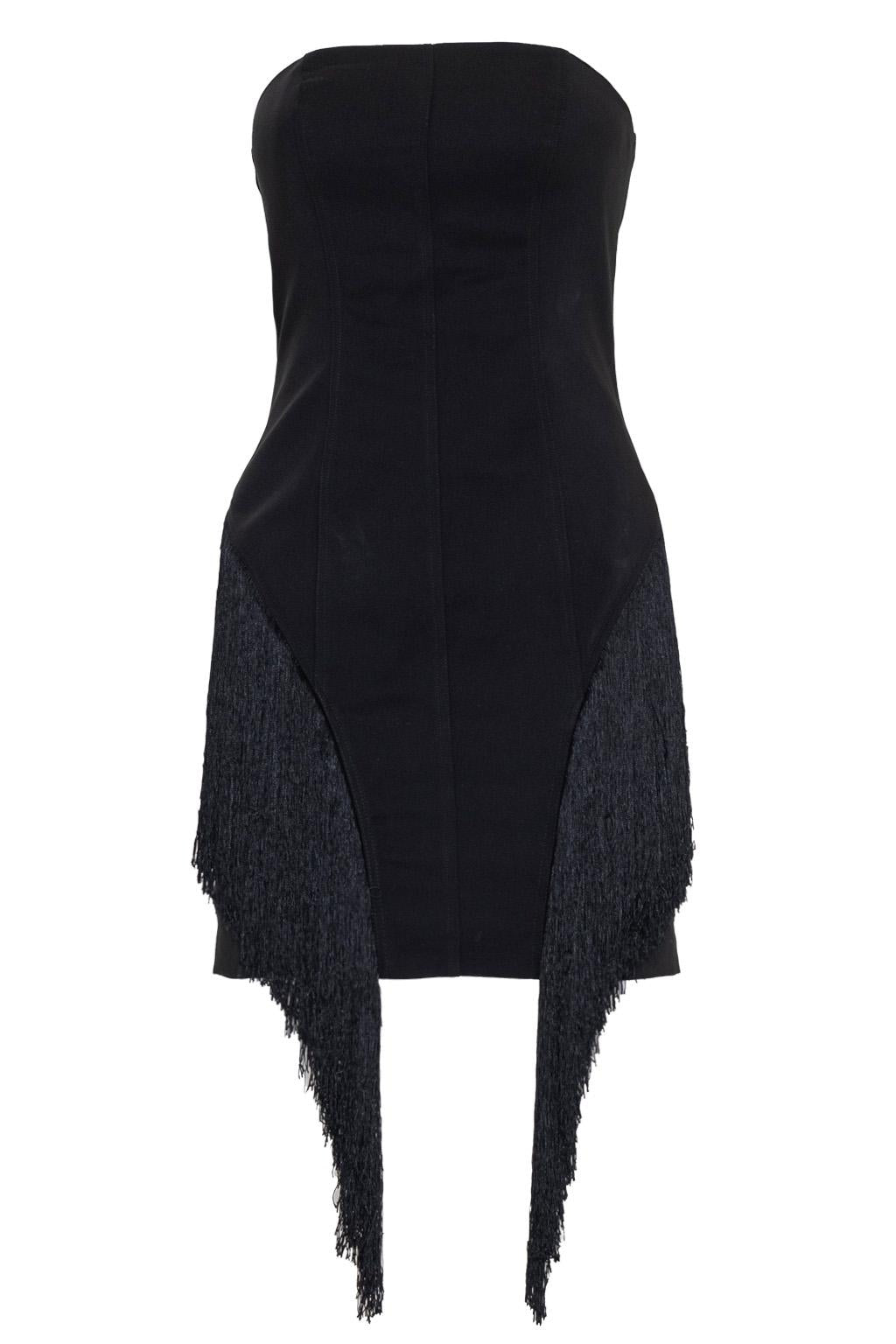Mini abito bustier in cotone elastico - Monique Garçonne