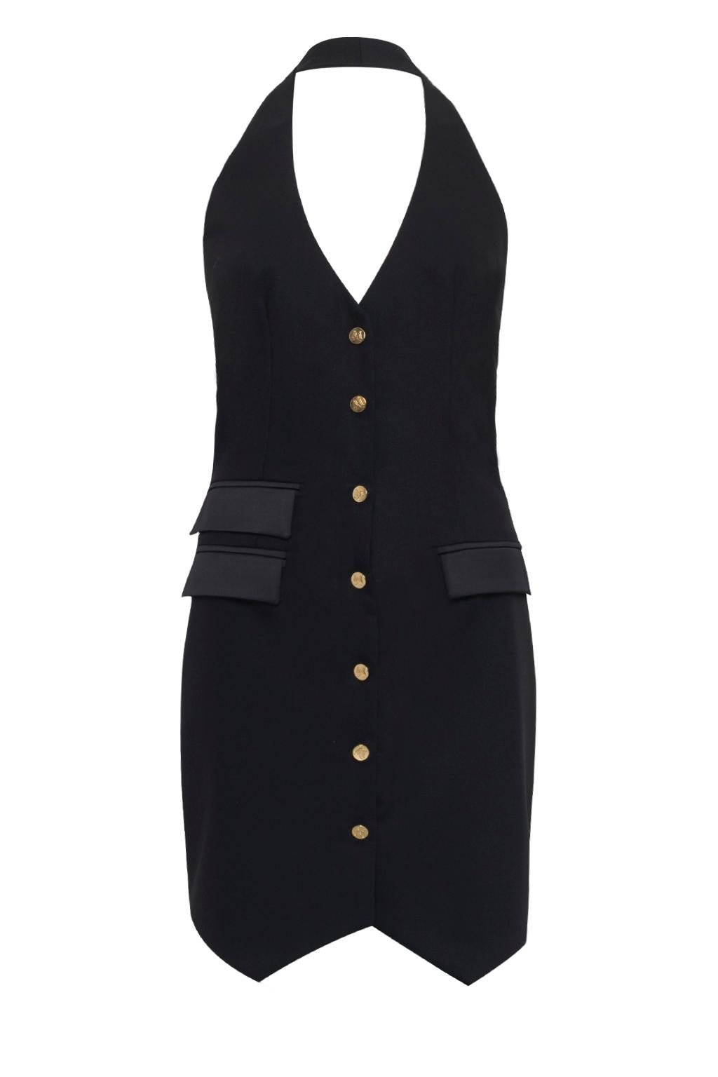 Mini dress gilet in poliviscosa - Monique Garçonne