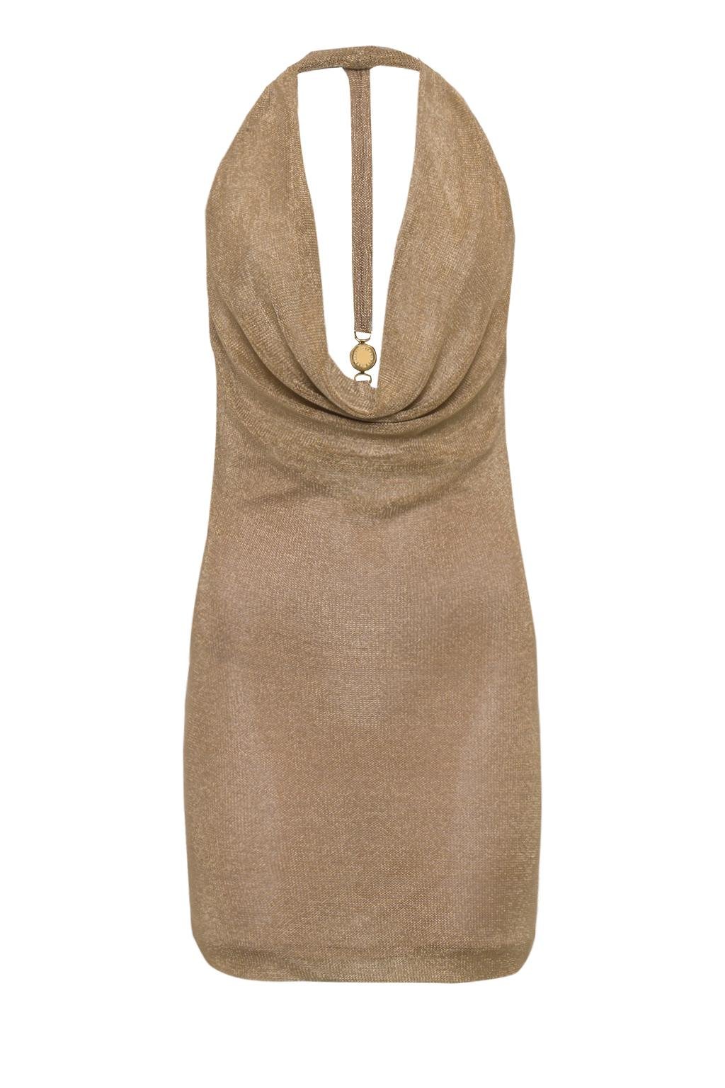 Mini dress in maglia rete metallica - Monique Garçonne