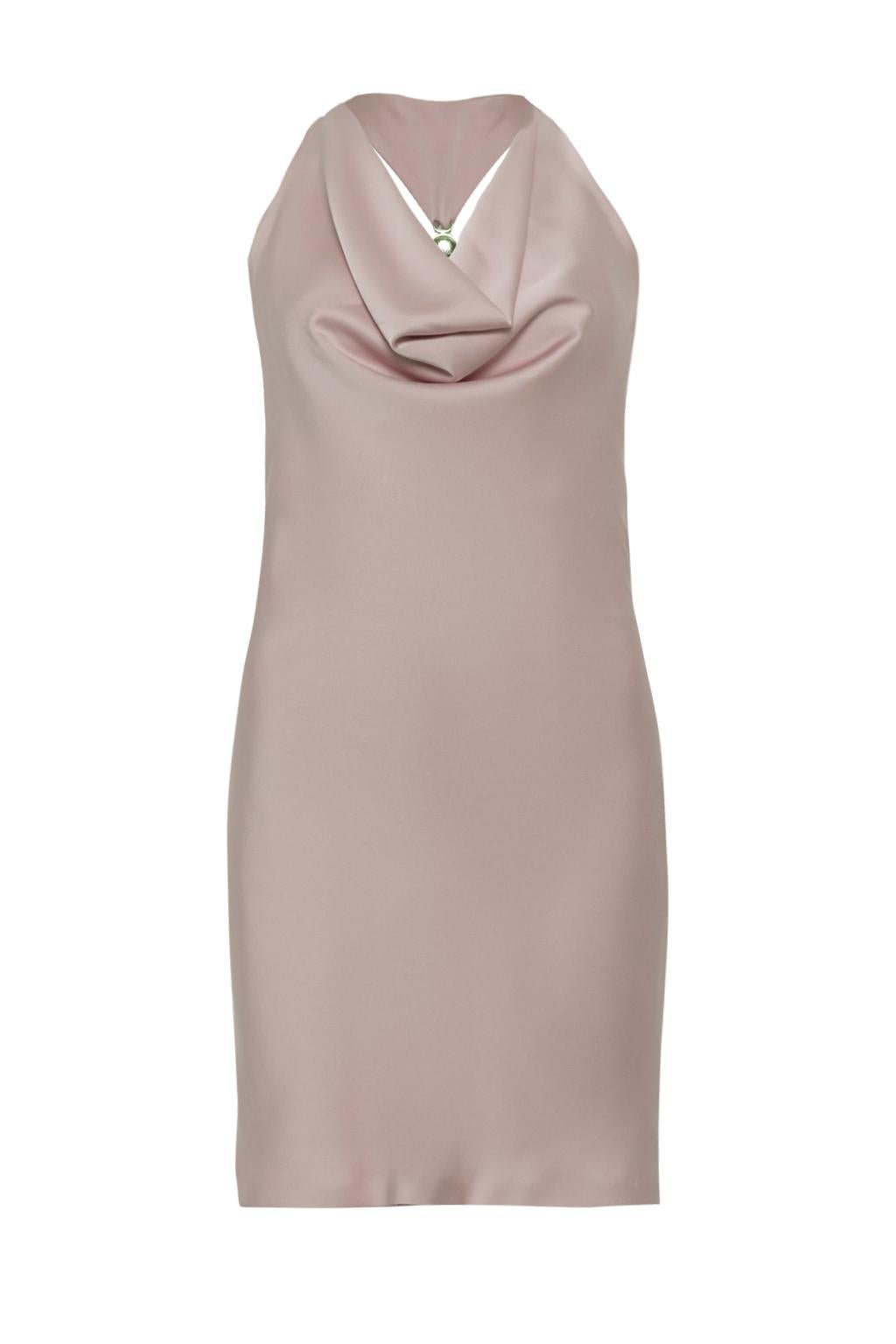 Mini dress in satin - Monique Garçonne
