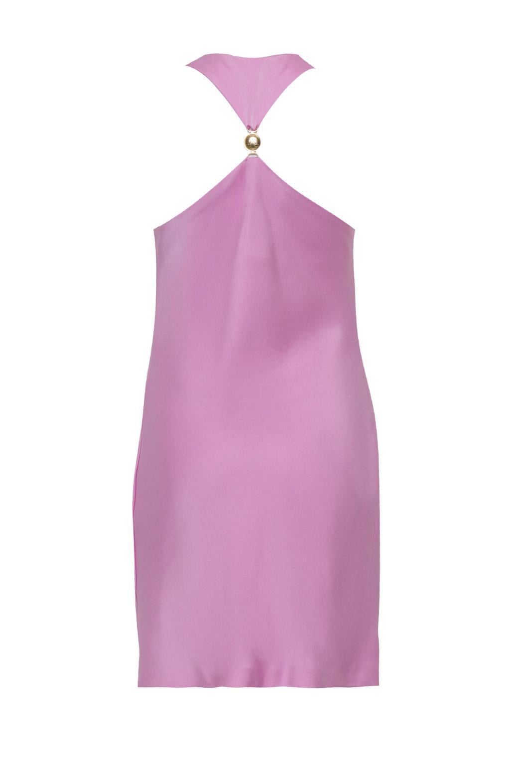 Mini dress in satin - Monique Garçonne