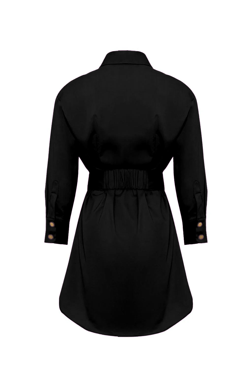 Minidress chemisier con dettaglio fiore in rilievo laterale (PROPOSTA)