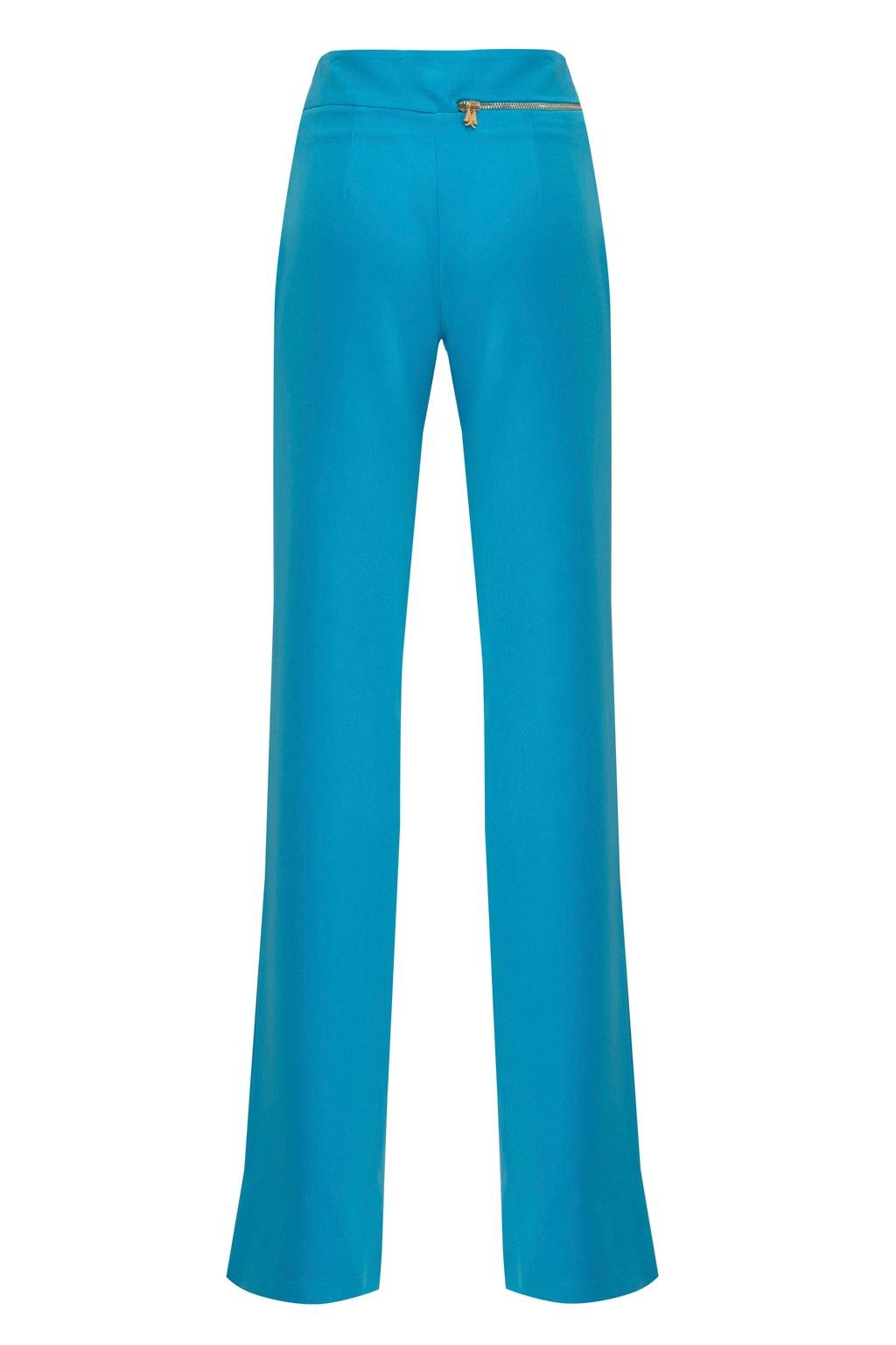 Pantalone dalla linea a palazzo in tessuto tecnico bi elastico - Monique Garçonne