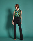 Pantalone dalla linea a zampetta in Jersey - Monique Garçonne