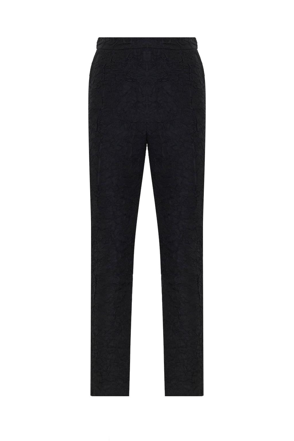 Pantalone dalla linea slim in tessuto effetto stropicciato. - Monique Garçonne