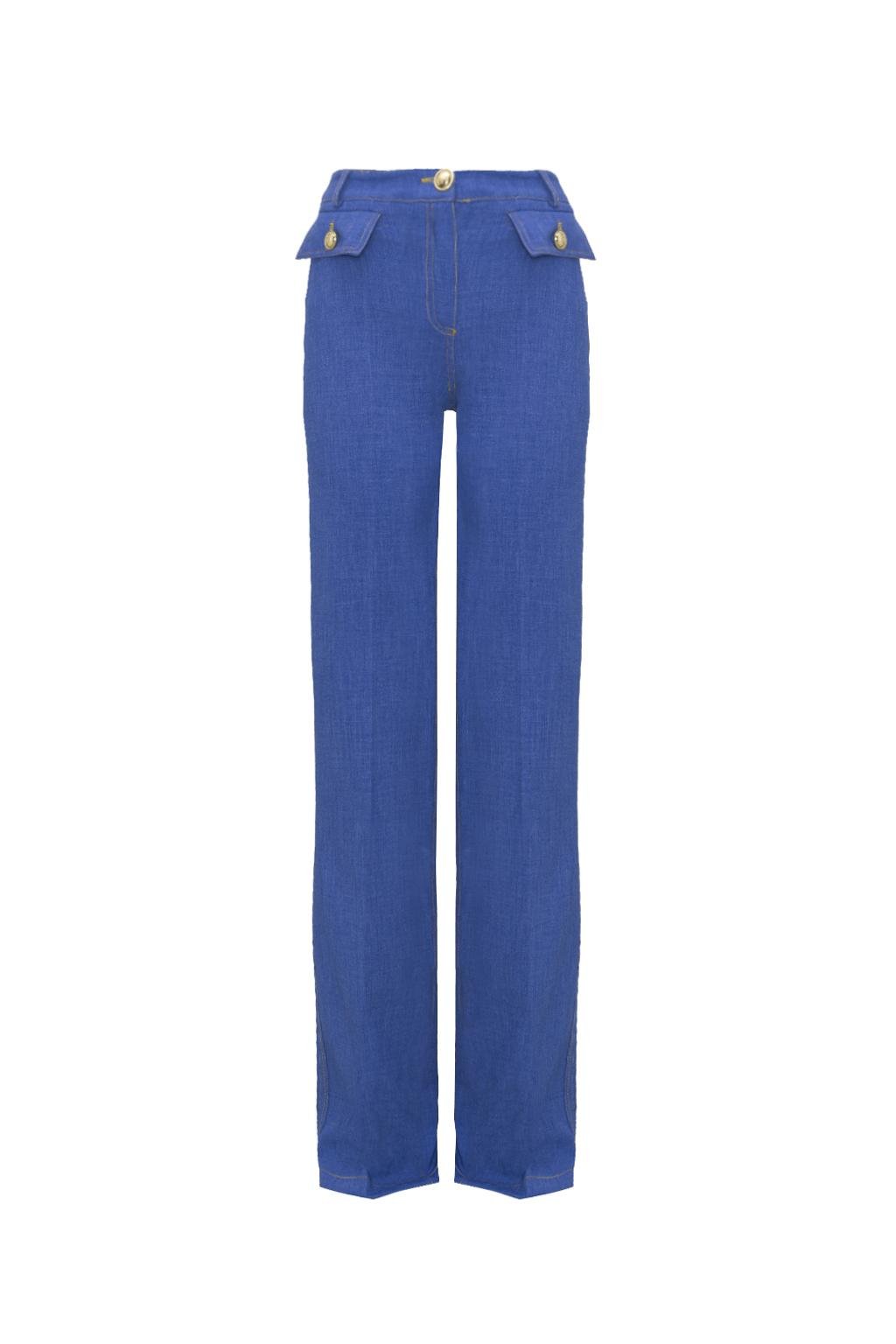 Pantalone in tessuto tecnico fiammato - Monique Garçonne