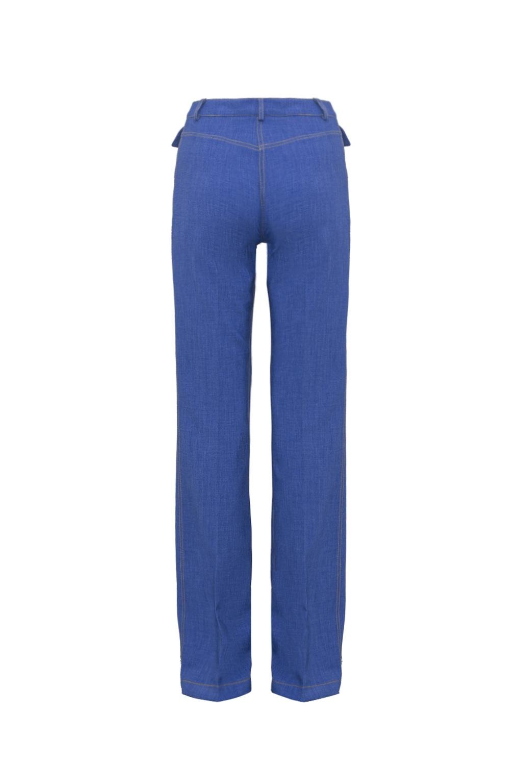 Pantalone in tessuto tecnico fiammato - Monique Garçonne