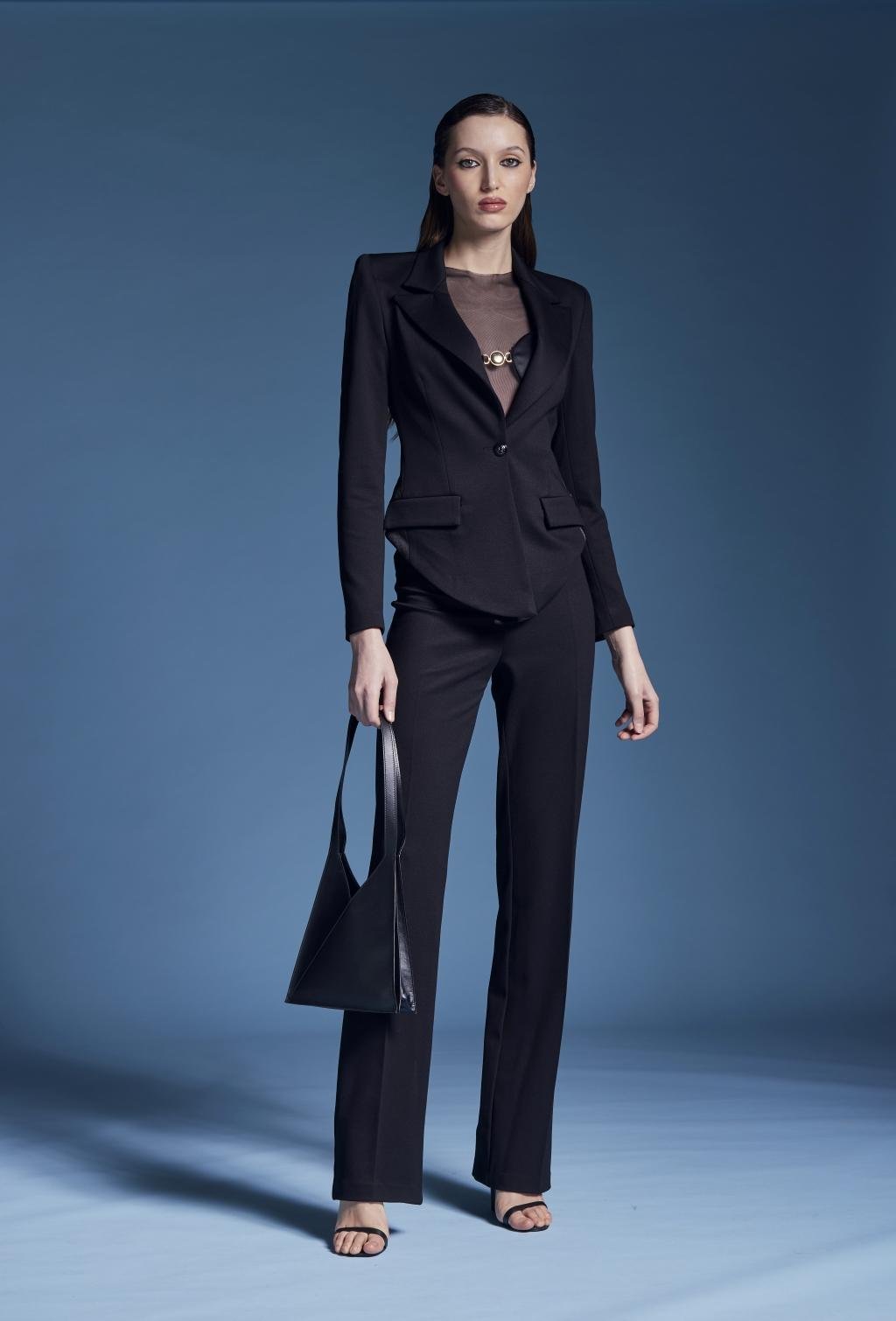 Pantalone in twill tecnico manolana - Monique Garçonne