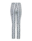 Pantalone slim in cotone stampato - Monique Garçonne