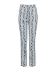 Pantalone slim in cotone stampato - Monique Garçonne