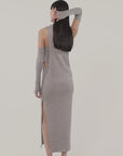 Abito in maglia jersey lurex