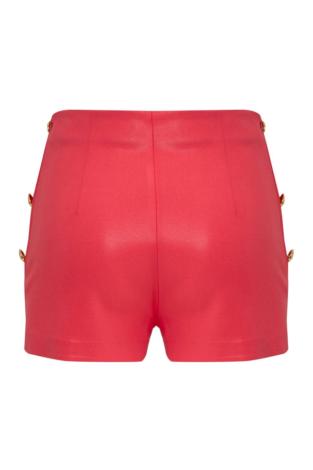 Shorts in poliviscosa con placcatura trasparente - Monique Garçonne