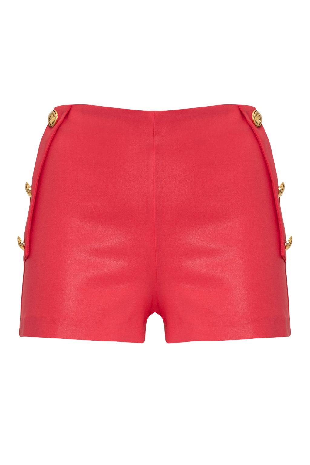 Shorts in poliviscosa con placcatura trasparente - Monique Garçonne