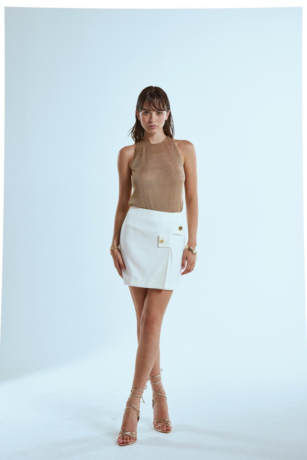 Top in maglia di rete metallica - Monique Garçonne