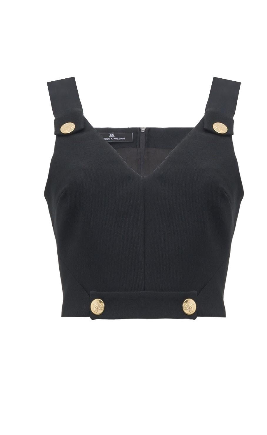 Top in twill tecnico - Monique Garçonne