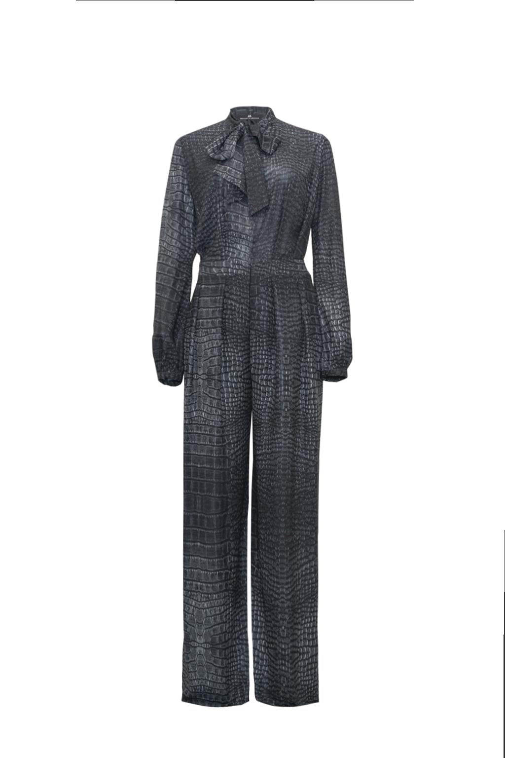Tuta in doppia georgette stampata - Monique Garçonne